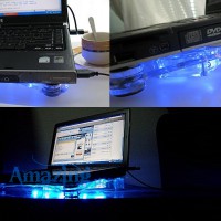 Cooler usb para portátil com led's